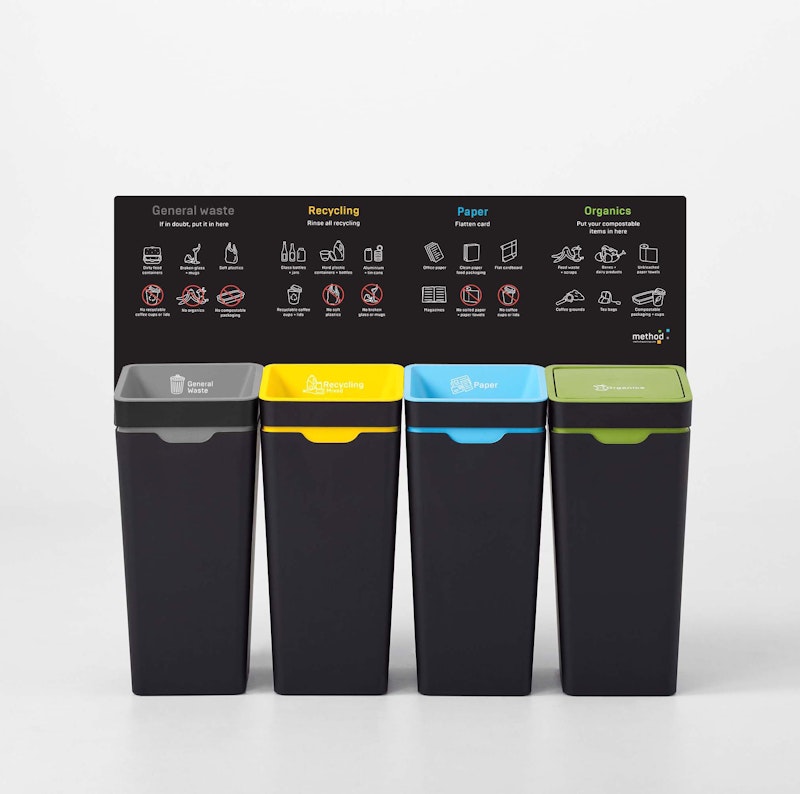Method Recycling Office Recycling Bins Made Beautiful NZ